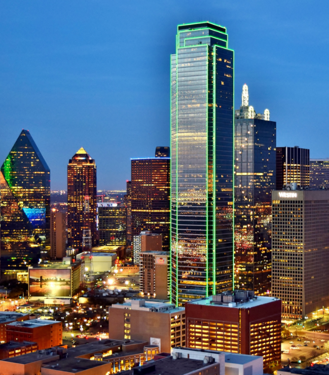 city scene at night